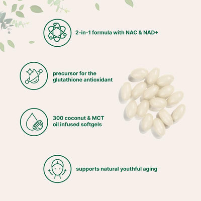 NAC 600mg with NAD+ Softgels